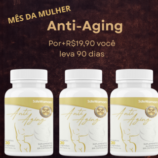 Kit 3 Suplementos Anti Idade Safewoman Antiaging