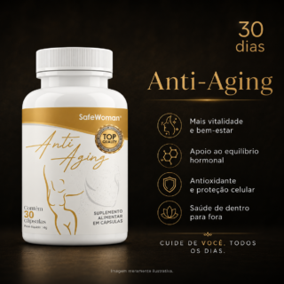 Suplemento Anti Idade Safewoman Anti-aging 30 dias.